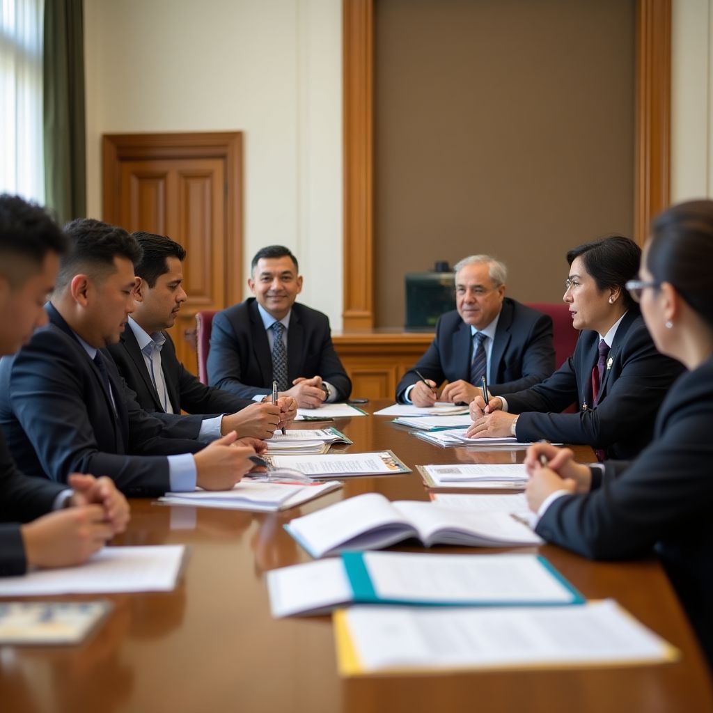 Reunión con autoridades de la Gestora Pública